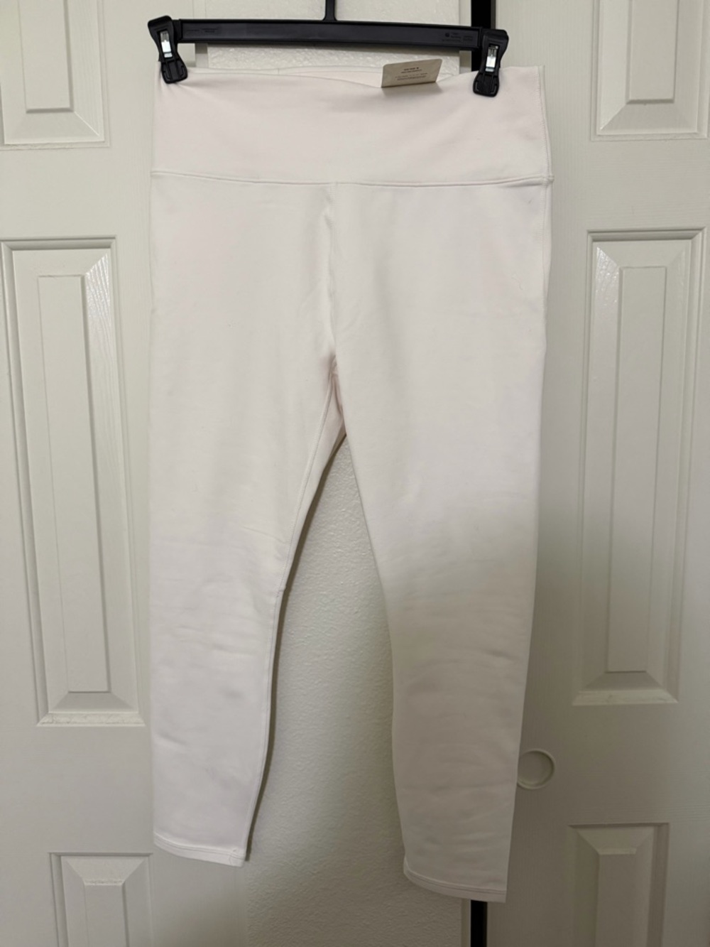 White High-Waist Leggings